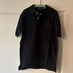 Boys Polo Ralph Lauren Polo Shirt, Black, size M (10-12)